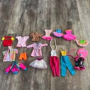 Vintage 80s/90s Genuine Barbie & Ken Clothing Bundle Lot - 16 Pieces
